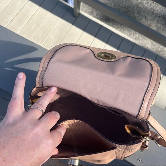 COACH  FAYE Tan Leather Backpack | SOLD OUT ONLINE - Picture 9 of 10